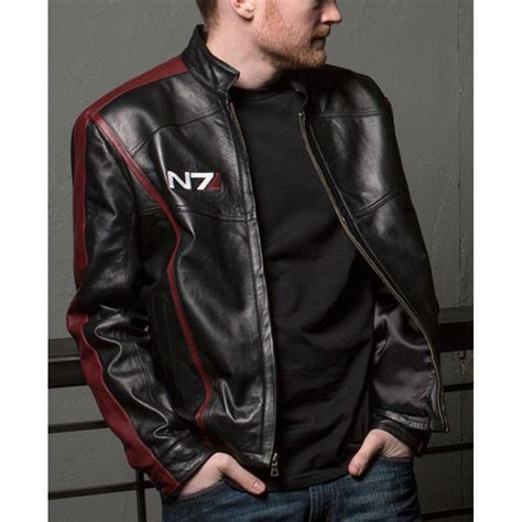 mass effect 3 leather jacket replica|mass effect n7 jacket.